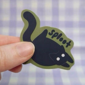 Sploot Cat Sticker