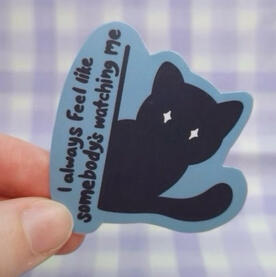 Watching Cat Sticker
