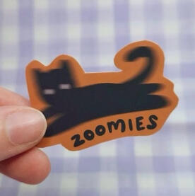Zoomies Cat Sticker